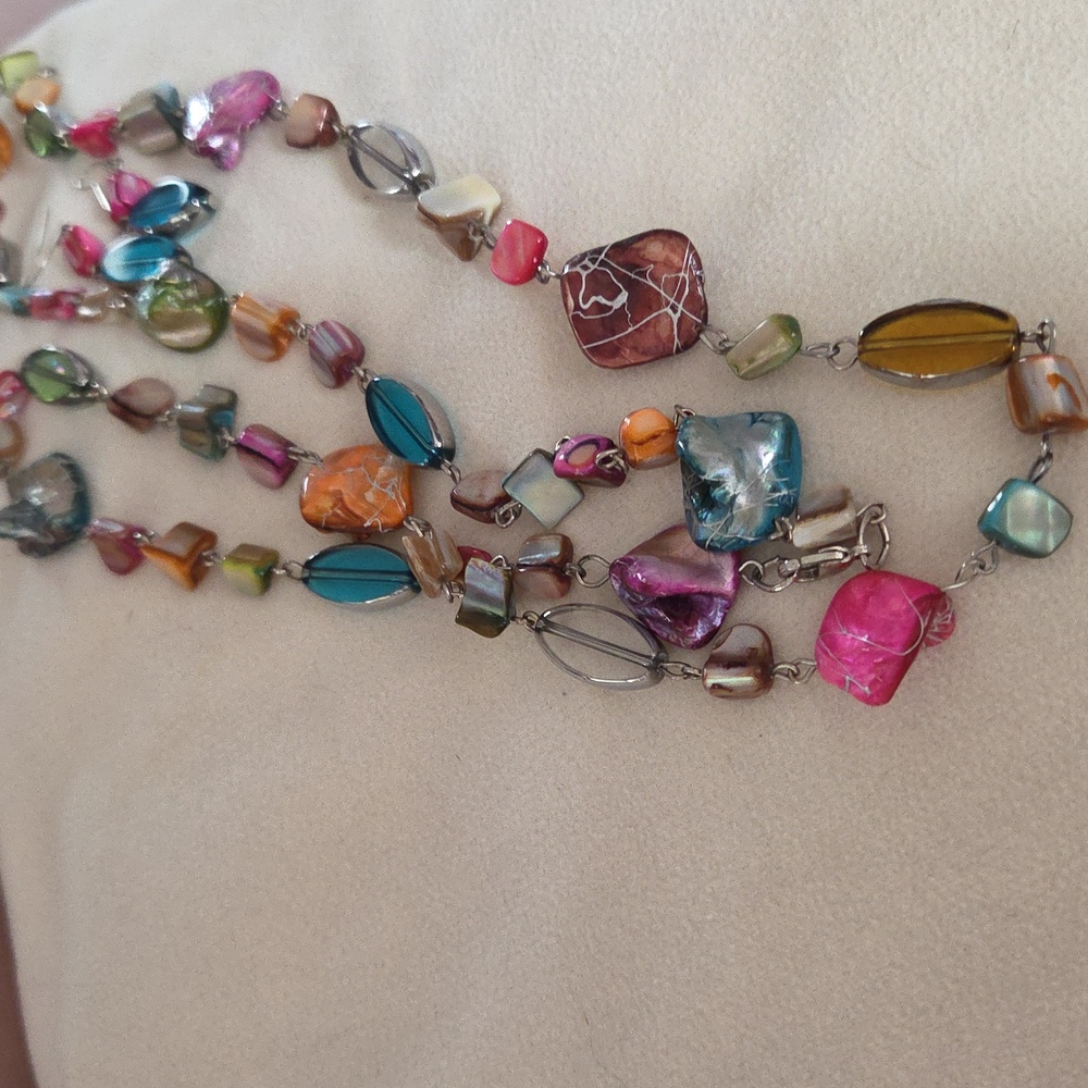 Natural Stone Necklace & Earring Set